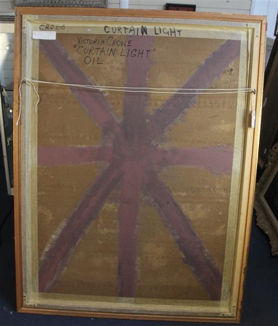 § Victoria Crowe (Scottish b.1945) Curtain Light 47.5 x 35.5in.